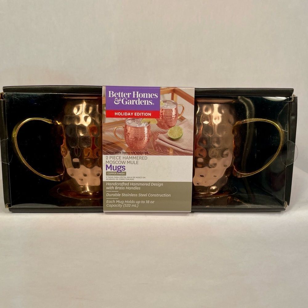 Better Homes & Gardens Hammered Moscow Mule Mugs